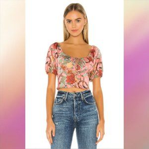 Finders Keepers Elisa Top in Pink Snake